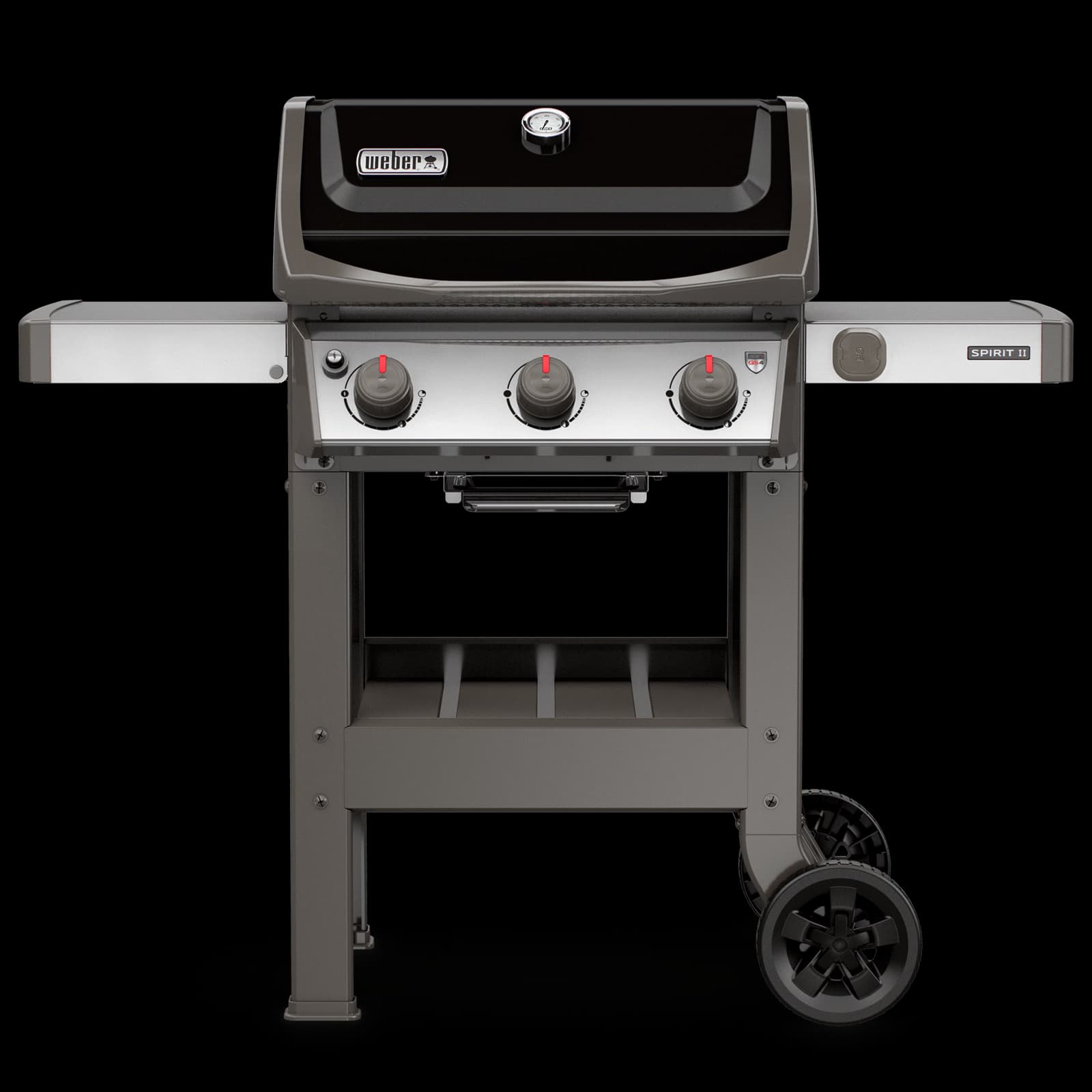 Weber Spirit Gasgrill mit drei Brennern, Vorderansicht